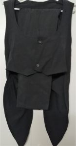 Kids Costumes to Hire - Black Sleevelss Tailcoat & Pants - KIDS